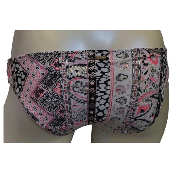 Victoria's Secret Pink Boho Paisley Foil The Knockout Bikini Swim Bottom XS - Picture 2 of 2
